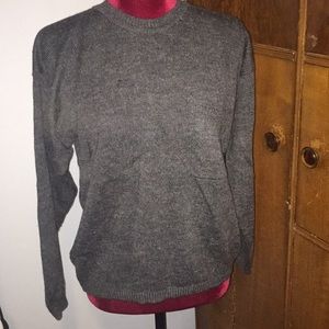 vintage small together charcoal sweater w/ pocket